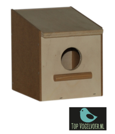 Nestkast tropen klein met invlieggat. Afmeting: (DxBXH) 11.5x10.5x13 cm