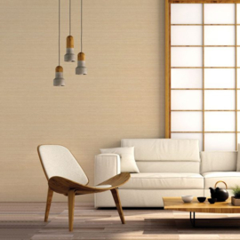 Behang natuurlijk streepeffect 7364 Evergreen