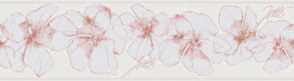behangrand bloemen rose wit 95991-1