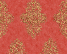 Rood barok behang 35110-6