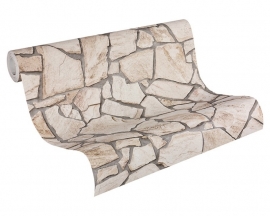 Wood 'n Stone behangpapier 9273-23 natuursteen
