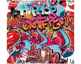 Mantiburi Fotobehang HipHop Graffiti Wall 196