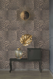 Behangpapier luipaardprint Panter patchwork 38523-3