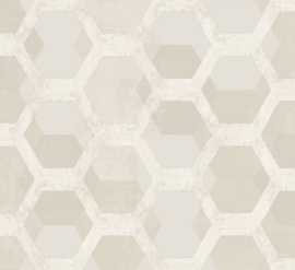 Behang met hexagons  5911  Forme