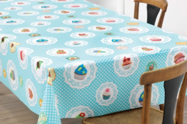 Tafelzeil Cupcakes 150-017 Blauw