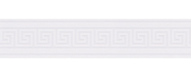 behangrand wit meander grieks grafisch retro versace 3d 936471