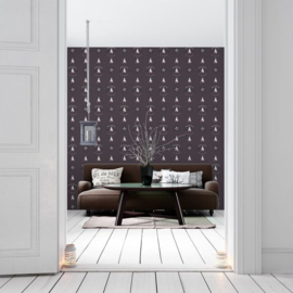 Behang zeilboten en compas G23036 Deauville