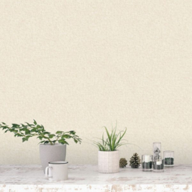 Behang uni linnen look 7382 Evergreen