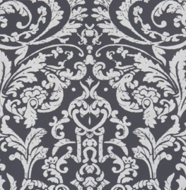 zwart wit barok behang vintage Ornamentals 48656