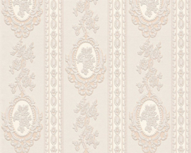 Bloemen Behang Beige creme Metallics glitter 18613-3