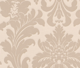 beige barok textiel look industrieel behang 280203