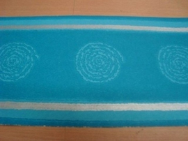 blauw zilver retro behangrand 12
