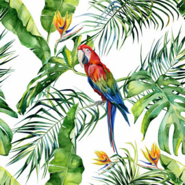 tropical floral behangpapier groen dd116614