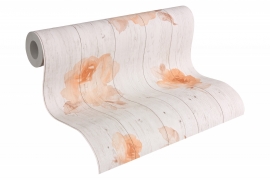 New England 2 behangpapier 96112-3 rozen
