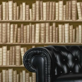 boekenkast behang 3d f92307