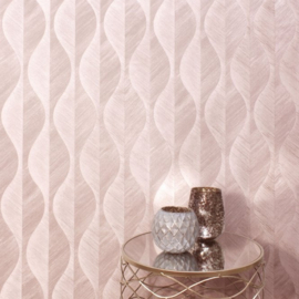 Retro behang rose m1574