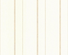 Strepen Behang Beige, Wit 7055-94