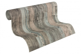Decoworld behangpapier 95405-2 hout