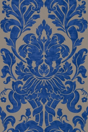 Barok Vliesbehang blauw goud Baroque Rasch 546415