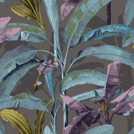 Behang met bananenplant bladeren 18543 Flora