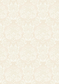Barok behang beıge ecru 3930