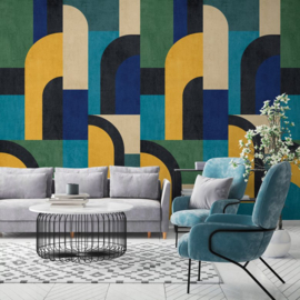 Dutch Wallcoverings One Roll One Motif behang Modernism Shapes A51902