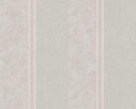 Behangpapier Streep Roze Beige  30520-1