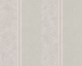 Behangpapier Streep Roze Beige  30520-1