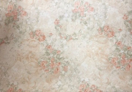 A.S. Création Romantisch Bloemen Behang 31870-4 – Vliesbehang – 106 cm x 10 m – Creme – Extra Breed – Bloemenprint Wandbekleding