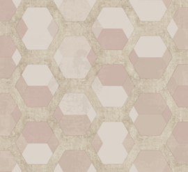 Behang met hexagons  5914 Forme