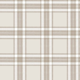 Behang met tartan ruit 84056 Blooming Garden 6