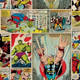 Marvel Comic Strip behang 70-264