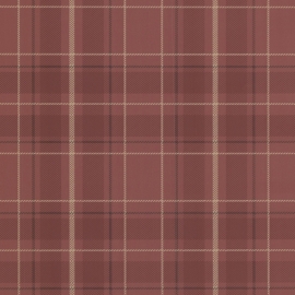 Behangpapier burgundy plaid 2604-21224