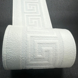 versace behangrand griekse sleutel wit