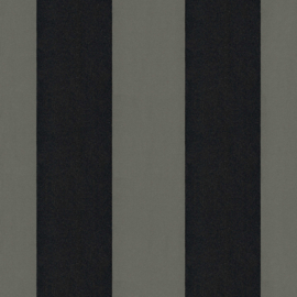 Zwart strepen behangpapier veloers 33581-5