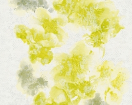Metropolis bloemen behangpapier 93928-1 geel