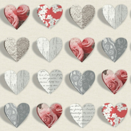 hartjes behang arthouse Options Olivia Heart 669702