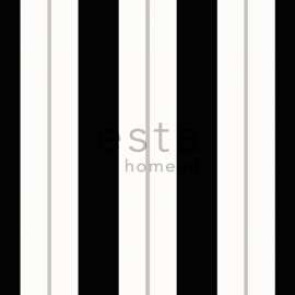 StripesXL behang 116507 strepen zwart