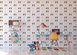Dutch Disney Mickey Mouse & Minnie Kiss behang WPD 9733