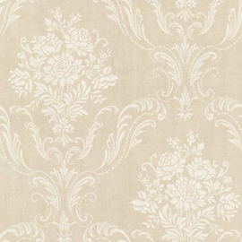 Behang Dutch Wallcoverings Avalon ornament goud/wit 21445