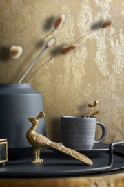Behang met metallic betonstuc look 34280