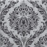 21978-0 grijs zilver wit barok vloers effekt 3d behang