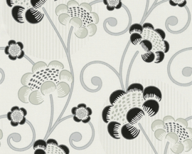 A.S. CRÉATION BEHANG BLOEMEN ZWART 30054-2