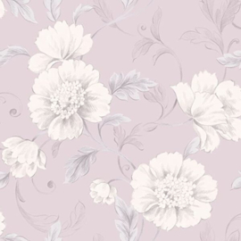 lilla rose bloemen behang 226171