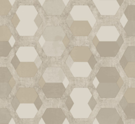 Behang met hexagons  5912 Forme