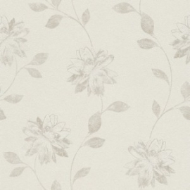 Bloemen Behang Creme 425161