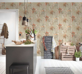 Tropische behang papegaaien dieren 387252