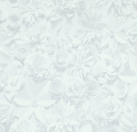 Moods bloemen behang 17340 off-white