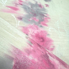bloemen glitter Behang rose 30082-1