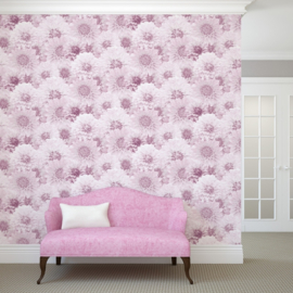 romantisch bloemen behang 128504